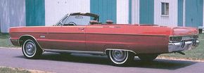 "Fuselage styling" appeared throughout Chrysler's 1969 line, bringing a fuller, huskier look to the new models, including Plymouth's Sport Fury and VIP.”width=