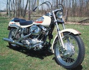 The 1971 Harley-Davidson FX Super Glide wascreated by using a combination of piecesfrom two popular Harley models.See more motorcycle pictures.