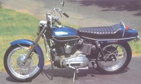 The 1971 Harley-Davidson XLH Sportster wasoffered in colors such as Sparkling Turquoise.See more motorcycle pictures.