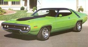 This 1971 Plymouth Road Runner was one of only  with a Hemi engine. See more pictures of Plymouths.