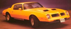 The 1976 Pontiac Firebird Formula bold graphics option helped boost the Formula's image -- and sales.