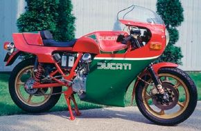 Mike Hailwood's success on the racing circuitinspired the 1981 Ducati Hailwood Replica.See more motorcycle pictures.
