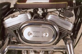 Both 883-cc and 1100-cc engines were availableon the XLH.