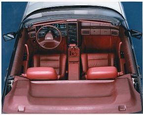 The leather-upholstered seats on the Allante looked cushy enough, but some found them a bit hard.