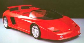 1989 ferrari mythos concept car side view