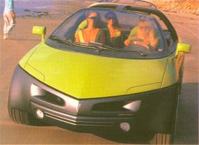 1989 pontiac stinger concept car front view