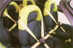 1989 pontiac stinger concept car seatbelts