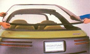 1989 pontiac stinger concept car rear glass