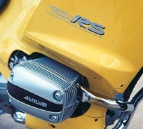 The R1100RSL's boxer was fitted with four-valve heads.