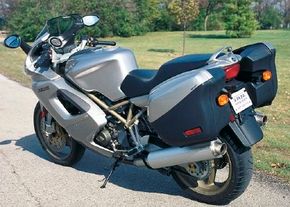 The comfortable design and large fuel tank made theST2 a popular choice for long-distance touring.