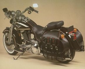 The 1998 Harley-Davidson FLSTS Heritage Springerdiffered from previous versions only in itsblack color scheme. See more motorcycle pictures.