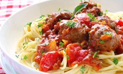 spaghetti and meatballs