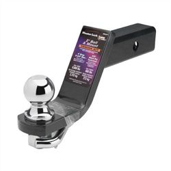 This ball mount already comes with a hitch ball, a hitch pi­n and a clip.