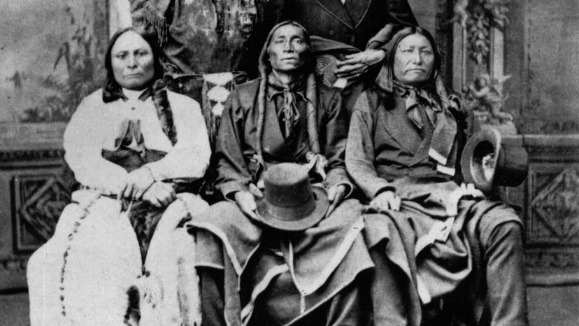 Sitting Bull, Swift Bear and Spotted Tail 