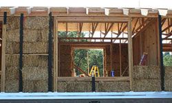 Straw-bale house