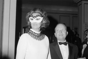Truman Capote and Katherine Graham at Black and White Ball