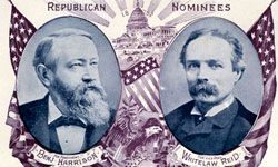 In the 1892 presidential election, Benjamin Harrison was defeated by Grover Cleveland, the former incumbent he had beaten in the 1888 race.