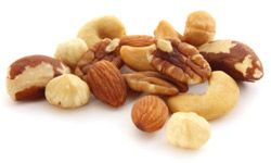 A bowl of assorted nuts makes a simple, salty snack.