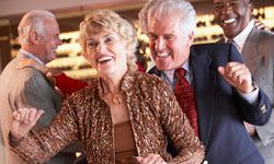 retirees dancing