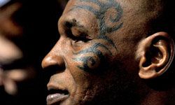 We're not sure what Mike Tyson's tattoo means, but it scares us. See more celebrity tattoo pictures.