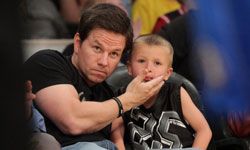 Mark Wahlberg and son