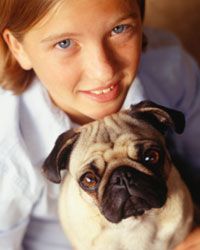 The pug has a face only a family member could love.