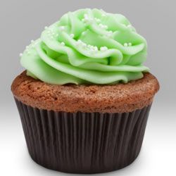 If you can't resist the pairing of mint and chocolate, this cupcake is for you.