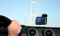 A GPS can be both a source of distraction and a potential projectile.