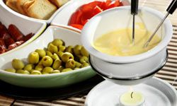 Fondue is the quintessential cheese party food.