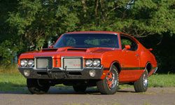 The Oldsmobile 442, such as this 1971 model, is a favorite among the muscle crowd.