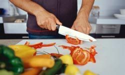 A chef's knife is ideal for slicing vegetables and so much more.