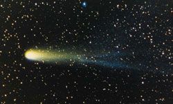 Halley's Comet is a ball of icy dust that's visible from Earth every 76 years. 