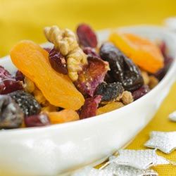 Experiment with any fruit-nut-combo you like to create a custom trail mix.