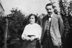 He was 17 and she was almost 21, but despite the difference in age and world experience, Albert Einstein and Mileva Marić fell very much in love. The two are pictured here on Jan. 1, 1905.