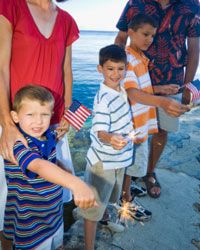 Sparklers are a common part of family holiday celebrations, but it's important to remember that you're basically carrying around fire on a stick.