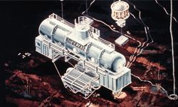 artist's conception of SEALAB III underwater habitat