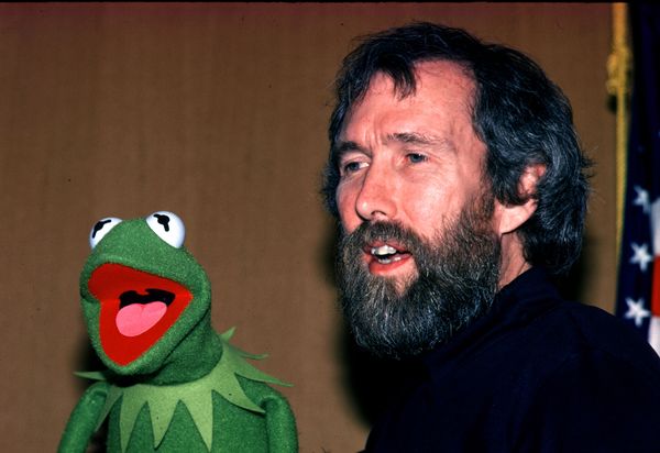 Jim Henson and Kermit the frog 