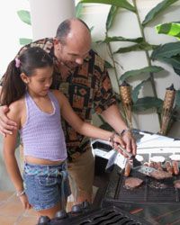 Your daughter would love for you to teach her how to fire up the grill.