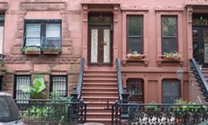 Brownstone with garden-level apartments