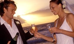 A wedding by the sea calls for less stress and more bubbly.