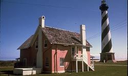 lighthouse at Cape Hatteras National Seashore in North Carolina