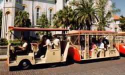 shuttle tram in St. Augustine, Florida