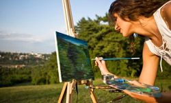 Landscape painting is a popular craft that allows artists to express their points of view about the scenery surrounding them.