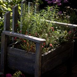 It's easy to convert an old garden bench into an actual part of your garden.