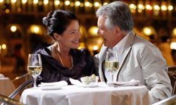 Couple sharing a toast