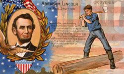 An 1860 postcard celebrating Lincoln's election.