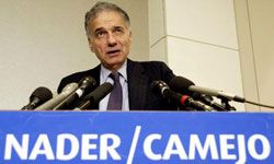 Some Democrats blamed Green Party candidate Ralph Nader for Al Gore's 2000 presidential campaign loss.