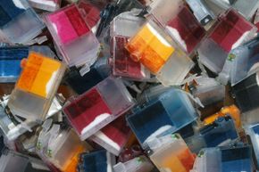 A lot of the ink cartridges that are thrown away still contain ink.