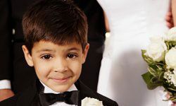 little boy at wedding