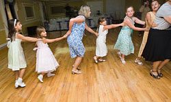 conga line at wedding